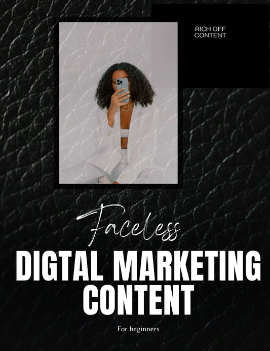 Faceless Digital Marketing Content